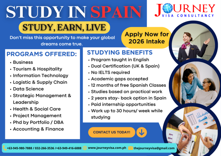 TURN YOUR DREAMS INTO DEGREES — STUDY IN SPAIN NOW!